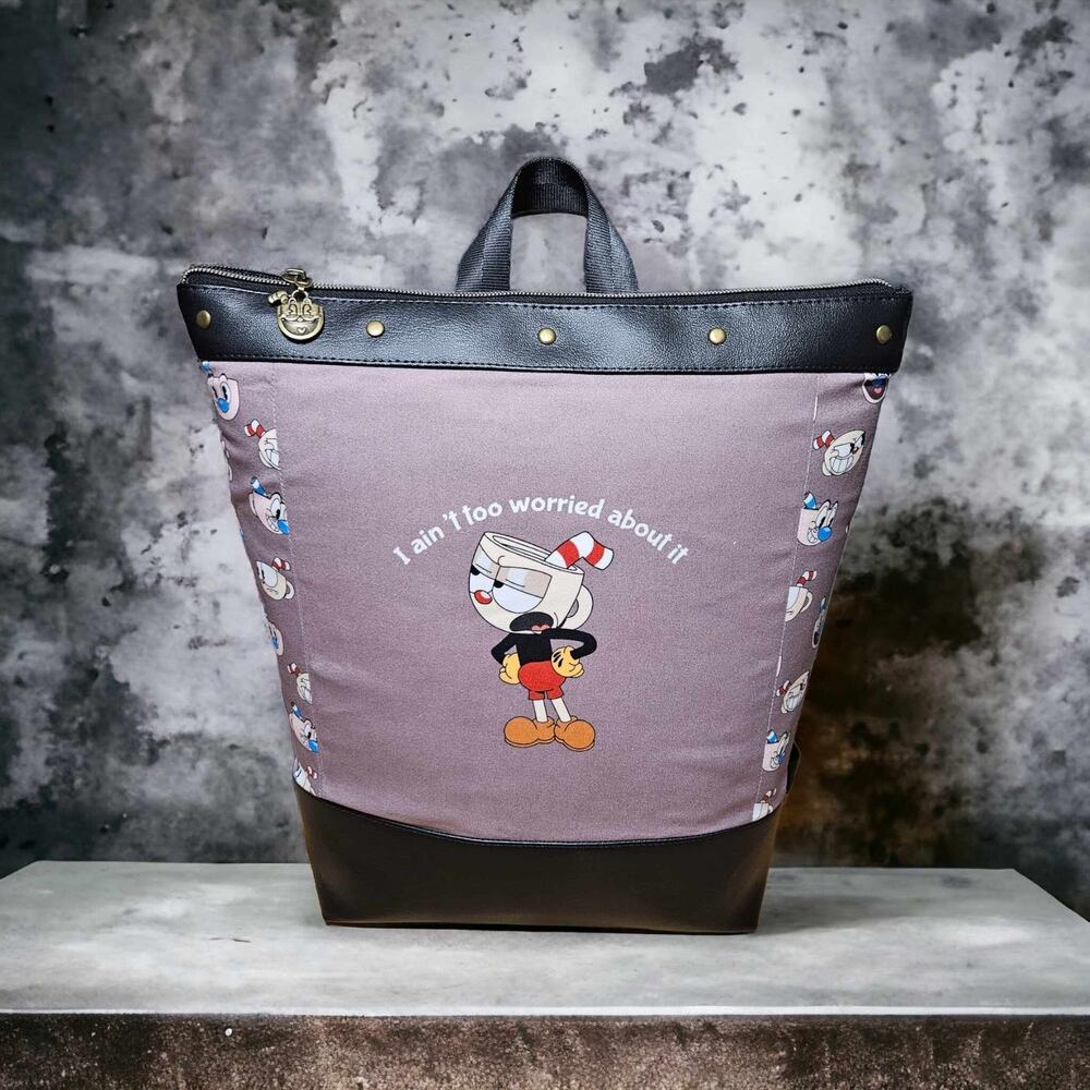 Cartoon Animation Video Game Yasmina Backpack Handmade Student College Travel